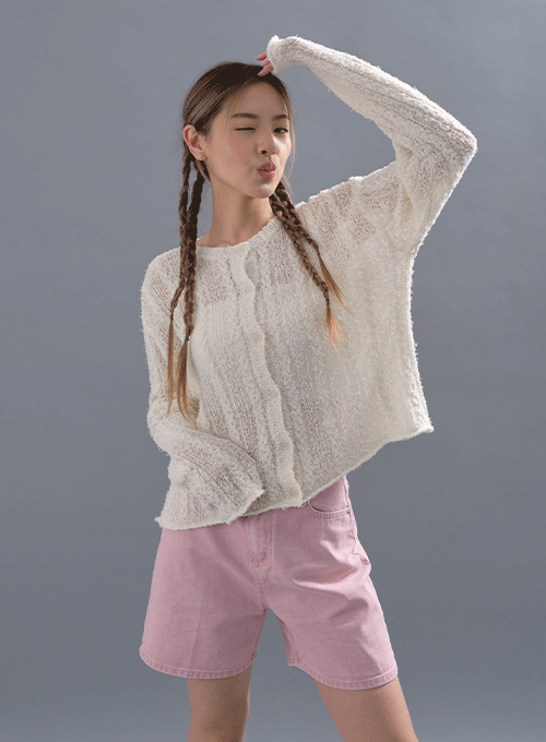 Loose Fit Sheer Cardigan CM11