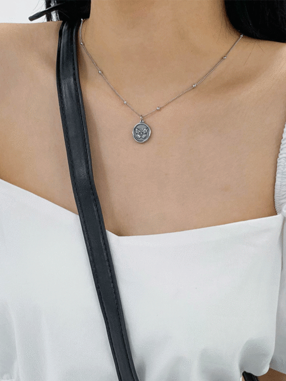 Butterfly Coin Necklace CCM03