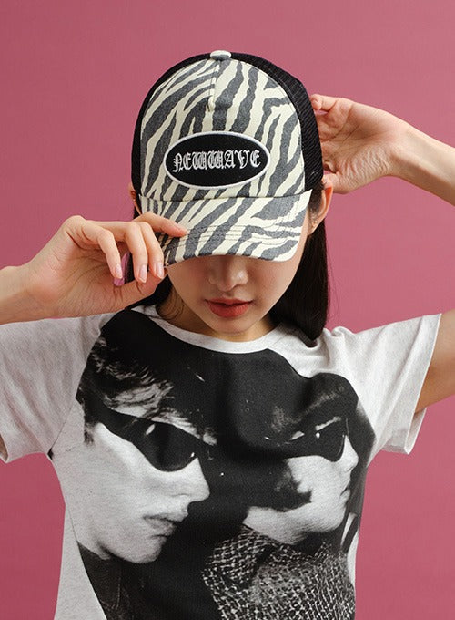 Zebra Mesh Baseball Cap CY24