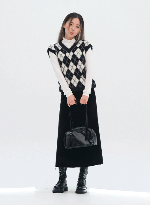Wool Long Skirt