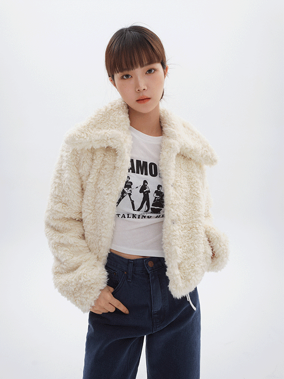 Faux Fur Collar Jacket