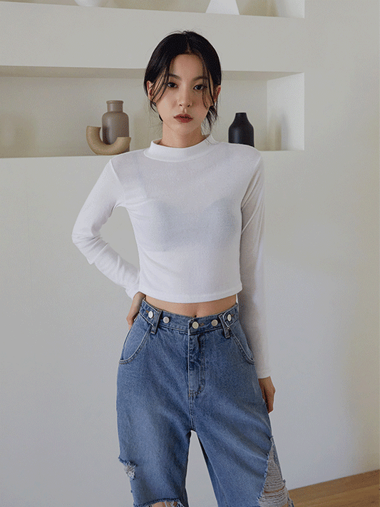 Short Turtleneck Top