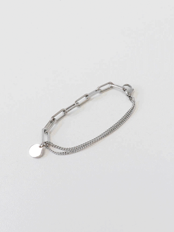 Round Pendant Chain Bracelet CM04