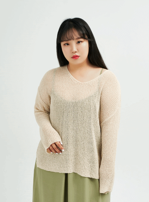 Plus Summer Sheer Knit IY24