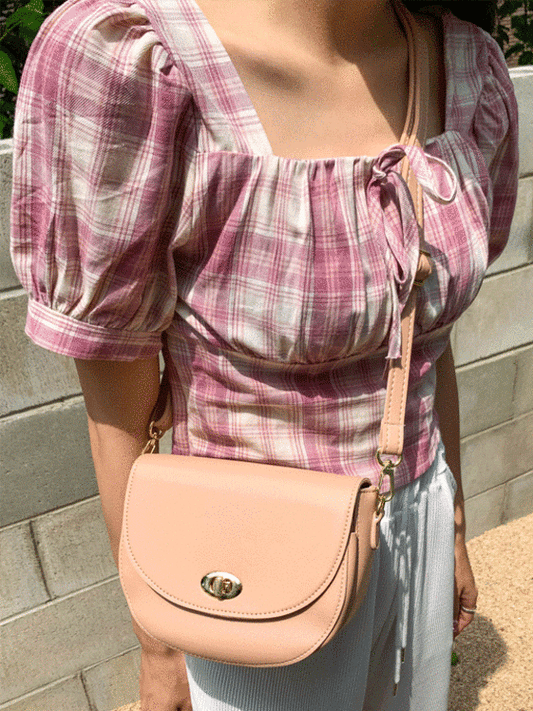 Creamy Crossbody Satchel Bag CCM03