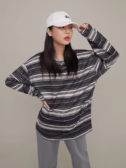 Striped Long Sleeve Top F17