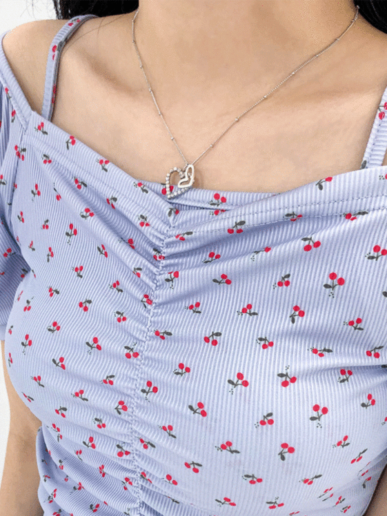 Double Heart Necklace CCM03