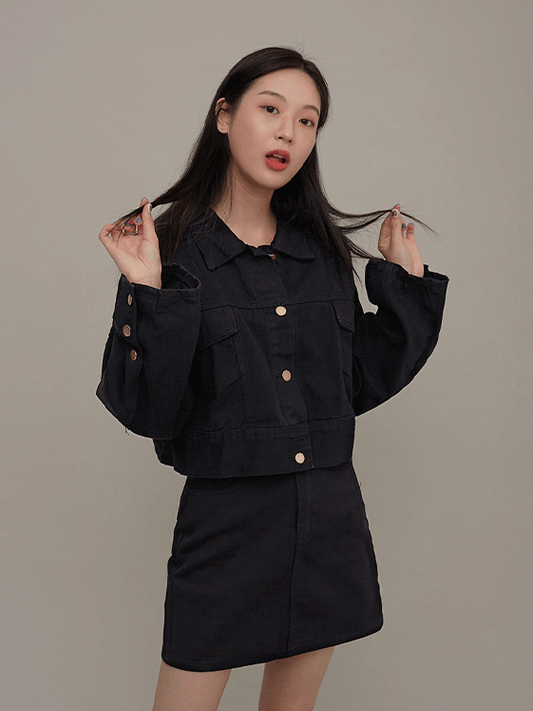 Cotton Cropped Jacket F17