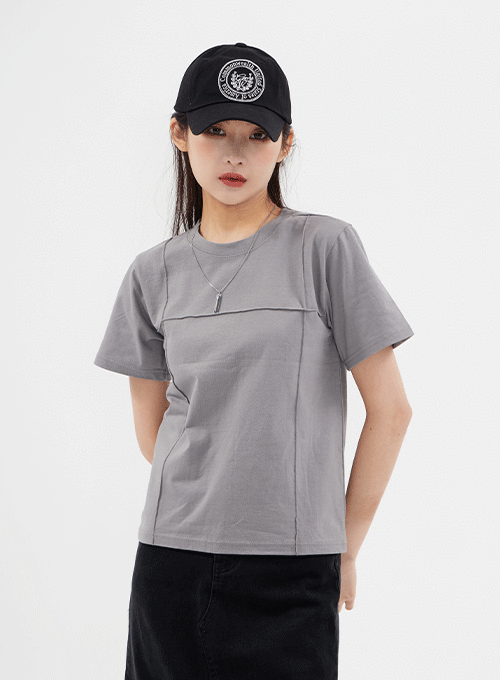 Short Sleeve T Shirt with Trim Detail CM3