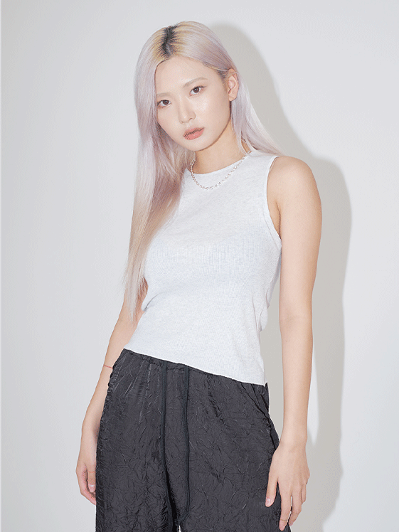 Ribbed Sleeveless Cami Top F23