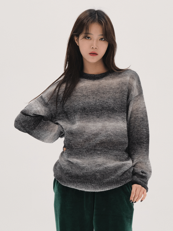 Gradient Grey Knit