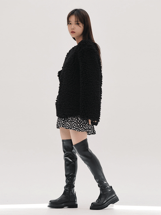 Leopard Print Tiered Skirt