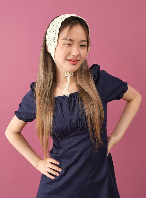 Knitted Lace Hair Band CY16