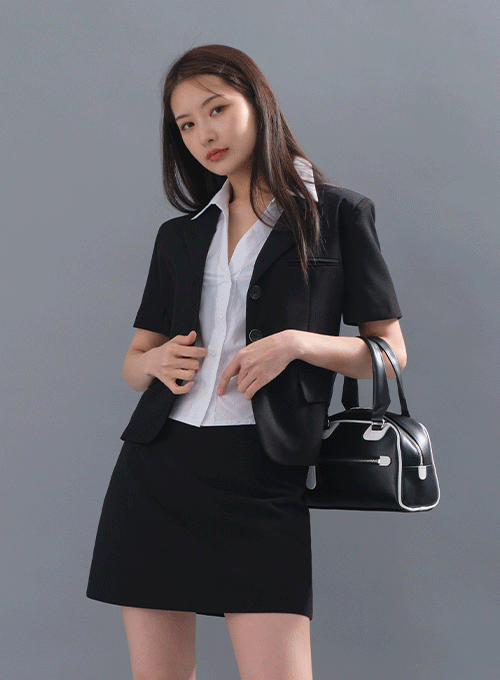 Cropped Blazer Jacket CM6