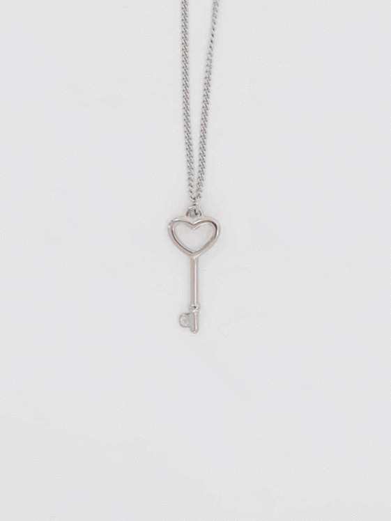 Heart Keychain Necklace CCA26