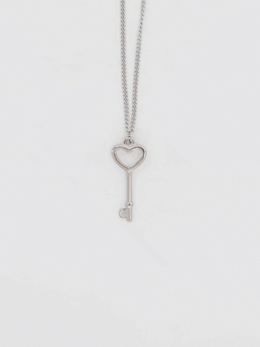 Heart Keychain Necklace CCA26