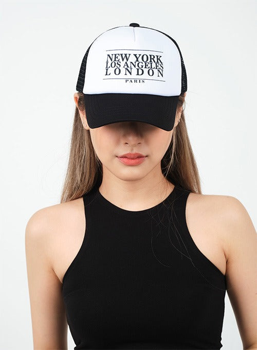 Lettered Mesh Baseball Cap CA25