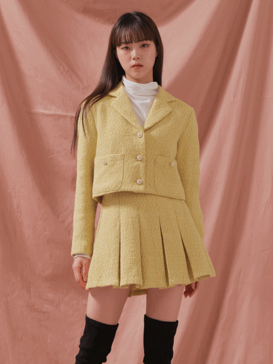 Tweed Setup Cropped Jacket