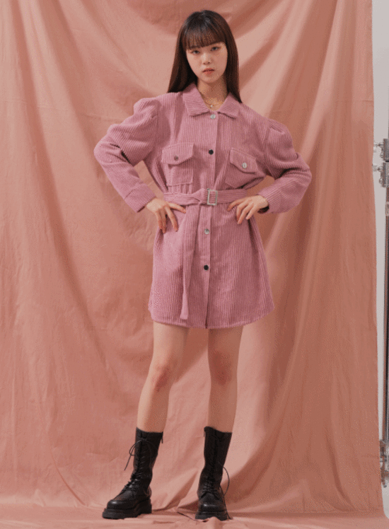 Corduroy Mini Dress