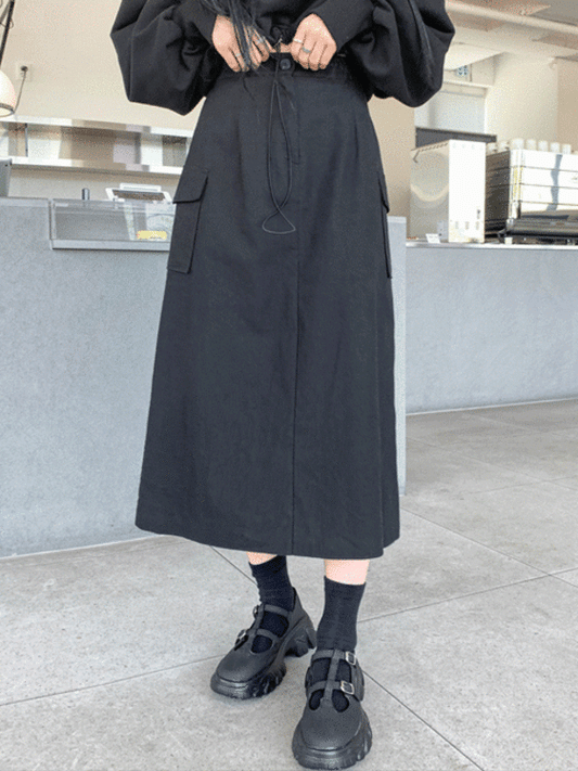 Banded Cargo Maxi Skirt CCA25