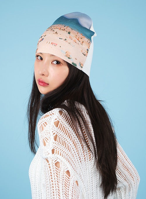 Printed Beanie CA13