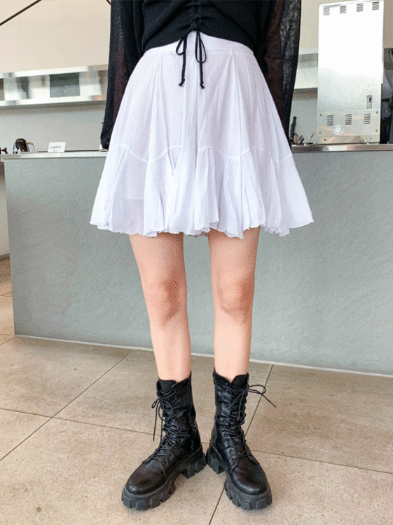 Frill Detail Mini Skirt CM04