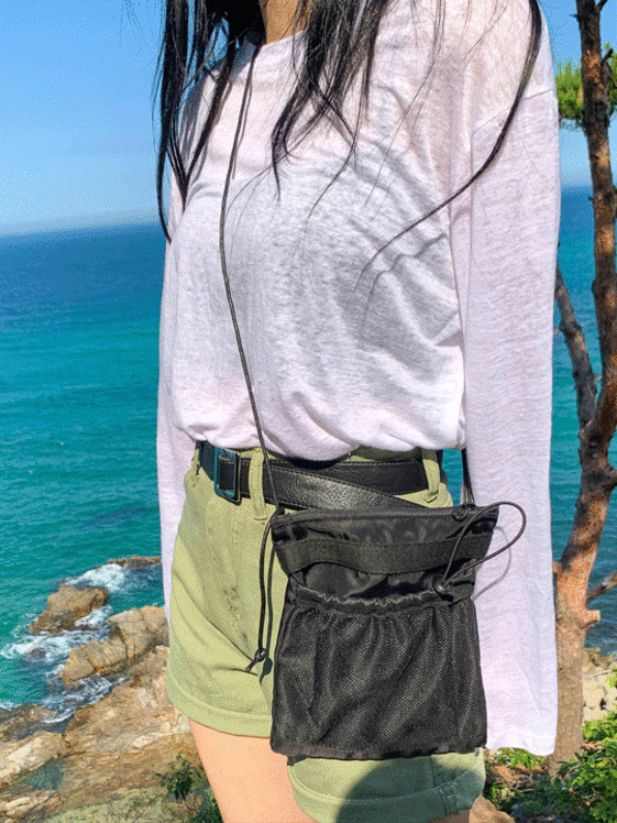 Drawstring Square Crossbody Bag CCM02