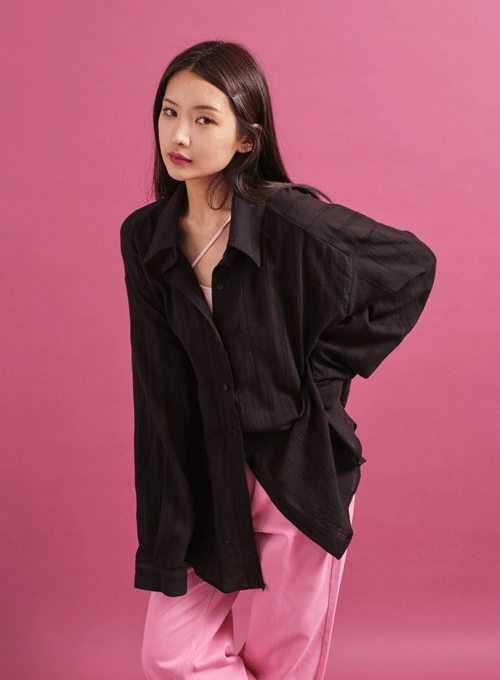 Oversized Unisex Button Down Shirt CY16