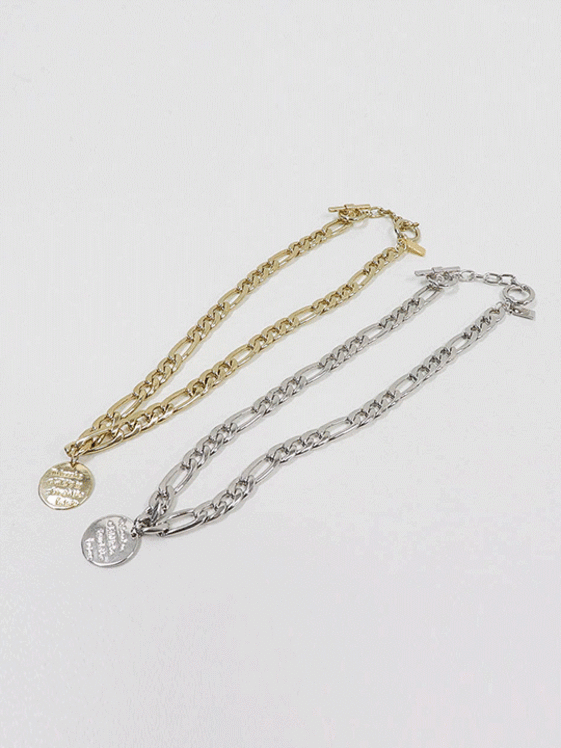 Round Pendant Chain Necklace CM04