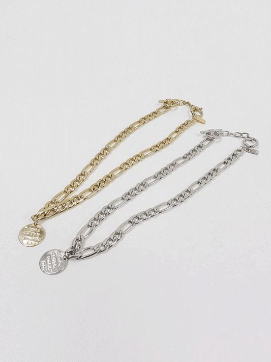 Round Pendant Chain Necklace CM04