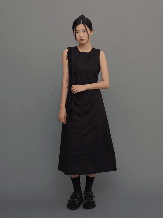 Open Back Drawstring Maxi Dress CM10