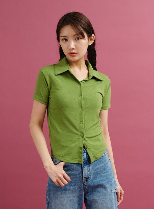 Collared Short Sleeve Shirt CY24