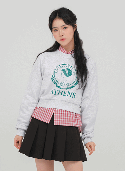 Sweatshirt with Graphic Print