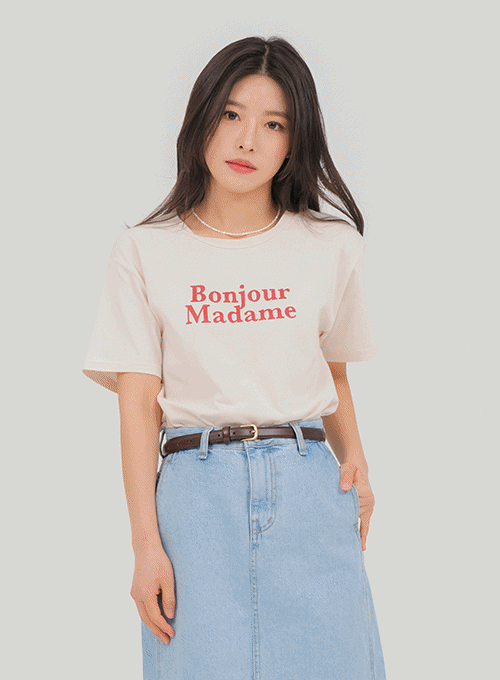 Colorblock T Shirt with Graphic Print U2202