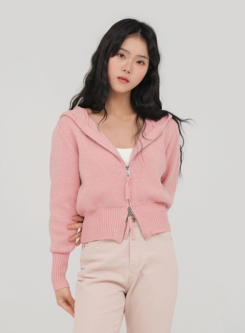 Two Way Zip Up Hoodie