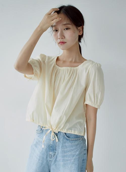 Square Neck Puff Blouse