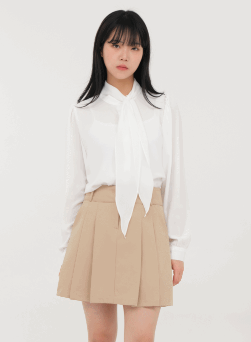 Ribbon Tie Blouse U1502