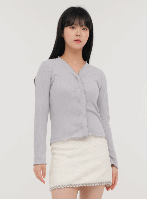 Wave Long Sleeve Cardigan M1