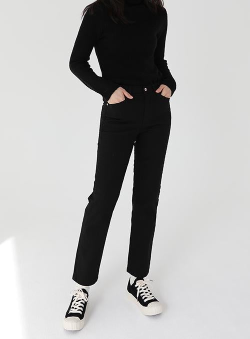 Straight-Fit Cotton Trousers