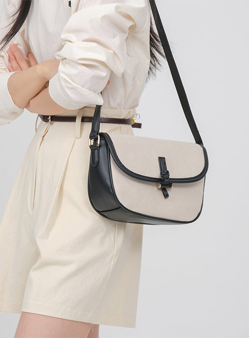 Minimalist Two-toned Cross Shoulder Bag OA05