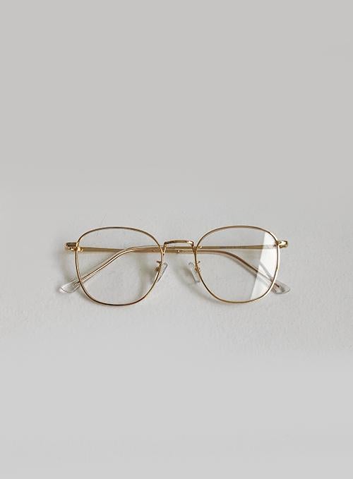 Gold Semi Square Glasses