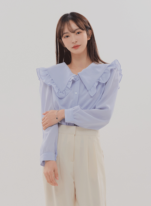 Frill Collar Blouse B2202