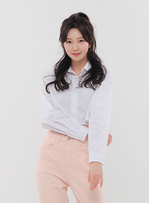 Cropped Button Down Shirt BM16