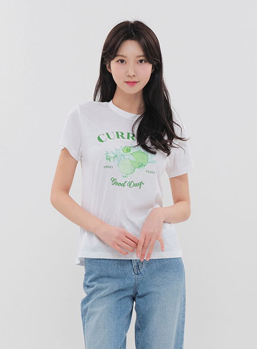 Short Sleeve T Shirt with Graphic Print BM16