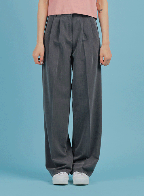 Daily Semi-Wide Leg Trousers BM2