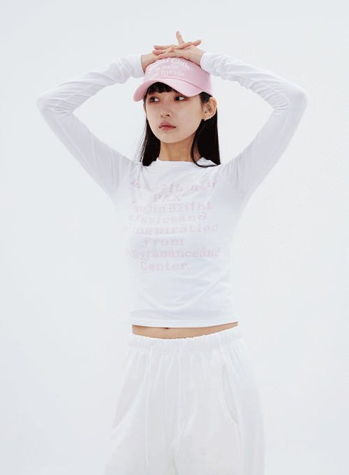 Long Sleeve T Shirt with Graphic Print CM16