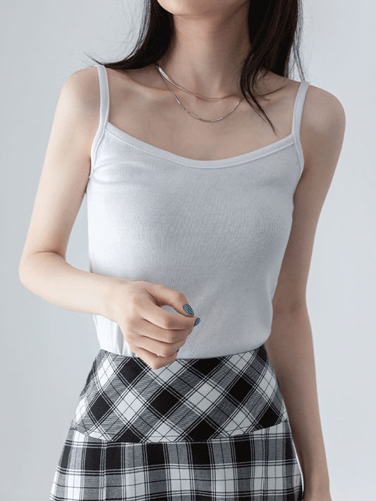 Essential Ribbed Cami Sleeveless Top F23