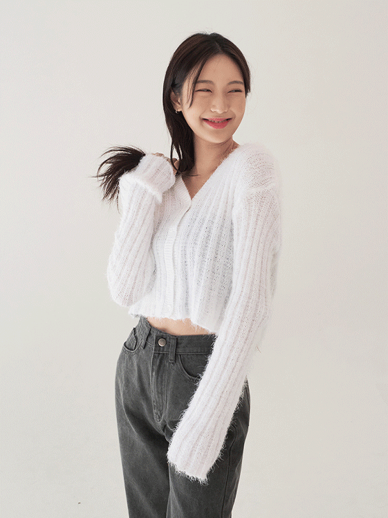 Boucle Cropped Cardigan