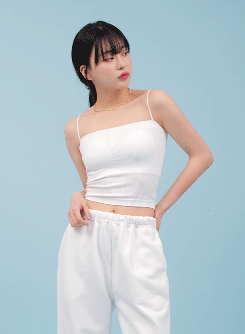 Spaghetti Strap Cami with Imbedded Bra CM17