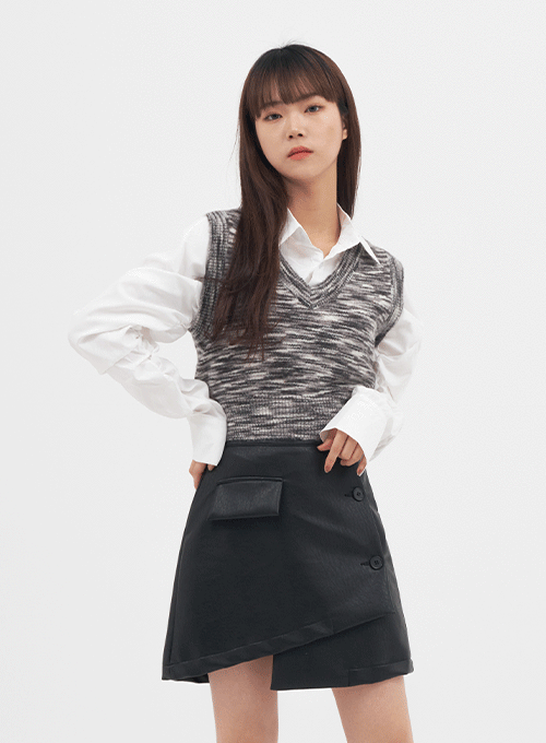 Wool Cropped Vest